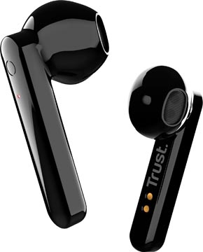 [23712] Trust primo touch bluetooth masque-micro intra-auriculaire sans fil, noir