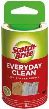 [243952] Scotch-brite brosse adhésive recharge, 56 feuilles