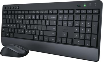 [24529] Trust trezo clavier et souris sans fil, en plastique recyclée, qwerty