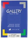 Gallery étiquettes blanches, ft 48,3 x 25,4 mm (l x h), coins arrondis, 44 par feuille