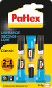 Pattex classic colle instantanée, 3 g, 2 + 1 gratuit, sous blister