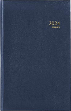 [2550660] Brepols agenda interplan lima 6 langues, bleu