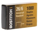 Bostitch agrafes 6 mm, galvanisées, boîte de 1000 agrafes