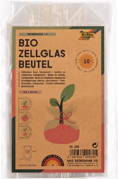 [280] Folia sachets cellophane, ft 95 x 160 mm, paquet de 10 pièces