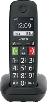 [2901201] Gigaset e290 téléphone sans fil, grandes touches, noir