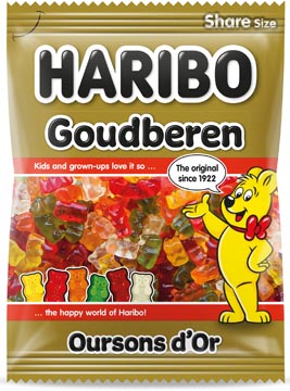 [29017] Haribo bonbons oursons d'or, sachet de 185 g