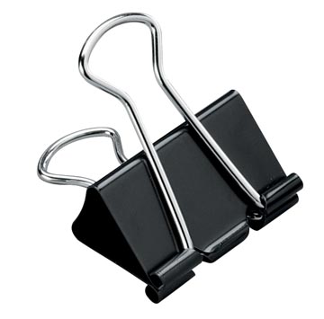 [2968752] Pergamy clip foldback, 32 mm, noir, boîte de 12 pièces