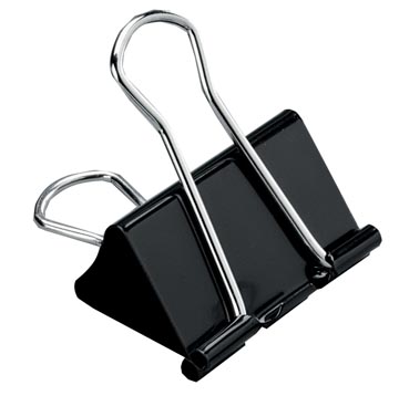 [2968832] Pergamy clip foldback, 41 mm, noir, boîte de 12 pièces