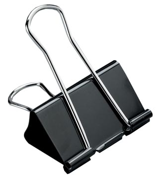[2968912] Pergamy clip foldback, 51 mm, noir, boîte de 12 pièces