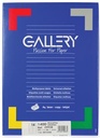 Gallery étiquettes blanches, ft 99,1 x 38,1 mm (l x h), coins arrondis, 14 par feuille