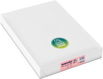 [30003C] Clairefontaine evercolor papier couleur recyclé, a3, 80g, 500 feuilles, rose
