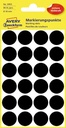 Avery etiquettes ronds diamètre 18 mm, noir, 96 pièces
