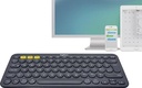Logitech clavier sans fil k380, qwerty, noir