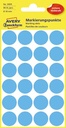 Avery etiquettes ronds diamètre 18 mm, bleu, 96 pièces