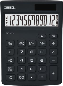 [3010009] Desq calculatrice de bureau new generation compact, noir