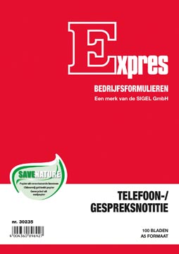 [30235] Sigel expres répertoire téléphonique, ft a5, néerlandais, 100 feuilles
