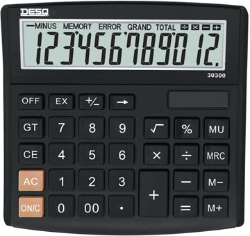 [3030009] Desq calculatrice de bureau business classy large 30300, noir