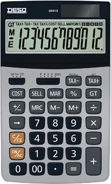[3031208] Desq calculatrice de bureau business classy large 30312, argent