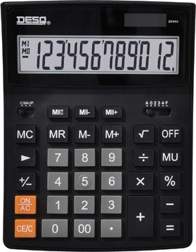 [30444] Desq calculatrice de bureau heavy duty xlarge 30444, noir