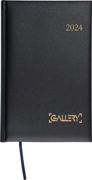 [30580ZW] Gallery agenda, businesstimer, noir