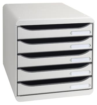[309740D] Exacompta bloc à tiroirs big-box plus classic, gris clair