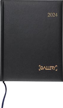 [31080ZW] Gallery agenda, weektimer, noir