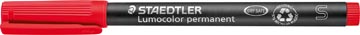 [313-2] Staedtler lumocolor 313, marqueur ohp, permanent, 0,4 mm, rouge