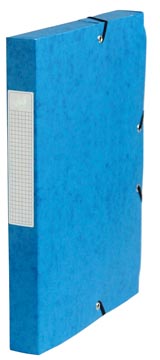 [314344] Pergamy boîte de classement, dos de 4 cm, bleu foncé