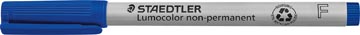[316-3] Staedtler lumocolor 316, marqueur ohp, non permanent, 0,6 mm, bleu