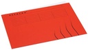 Jalema chemise de classement secolor pour ft a4 (22,5 x 31 cm), rouge