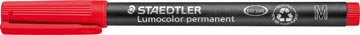 [317-2] Staedtler lumocolor 317, marqueur ohp, permanent, 1,0 mm, rouge