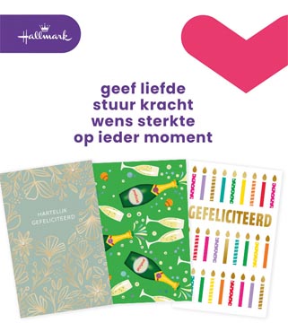 [3181764] Hallmark set de recharge cartes de souhaits, félicitations (nl), paquet de 6 pièces