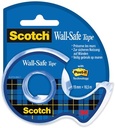Scotch wall-safe tape ft 19 mm x 16,5 m, sous blister