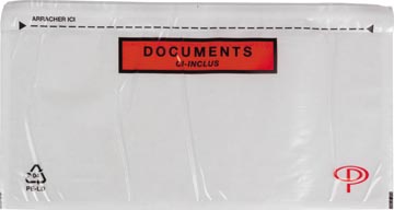 [320781] Pergamy pochettes d'expédition document ci-inclus transparent, ft dl: 225 x 115 mm, boîte de 100 pièces