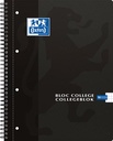 Oxford school bloc collège, ft a4, 180 pages, 4 trous, quadrillé 5mm, noir