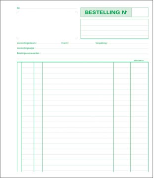 [33103X] Exacompta commandes, ft 21 x 18 cm, néerlandais