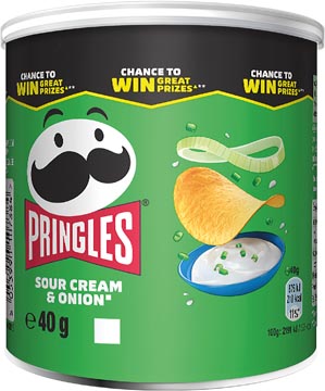 [34454] Pringles chips, 40g, sour cream & onion