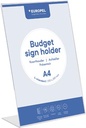 Europel présentoir de documents budget, pied en l, ft a4