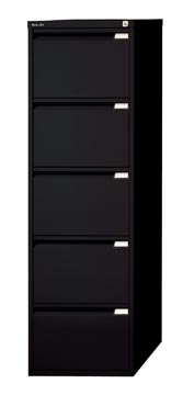 [361653Z] Bisley classeur dossiers, ft 151 x 47 x 62,2 mm (h x l x p), 5 tiroirs, noir