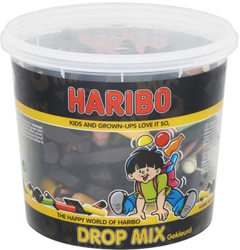 [36393] Haribo confiserie, seau de 650 g, dropmix coloré