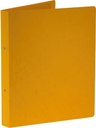 Bronyl classeur à anneaux, pour ft a4, en carton lustré, 2 anneaux de 25 mm, jaune