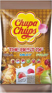 [36798] Chupa chups sucettes, the best of, paquet de 120 pièces