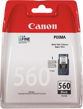 [3712C01] Canon cartouche d'encre pg-560xl, 400 pages, oem 3712c001, noir