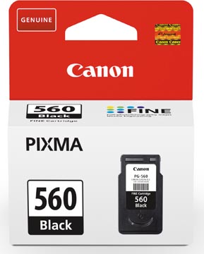 [3713C01] Canon cartouche d'encre pg-560, 180 pages, oem 3713c001, noir