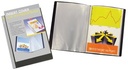 Beautone protège documents personnalisable, a4, 20 pochettes, noir