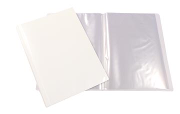 [37734S] Beautone protège documents personnalisable, a4, 40 pochettes, blanc