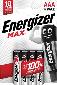 [3814707] Energizer piles max aaa/lr03/e92, blister de 4