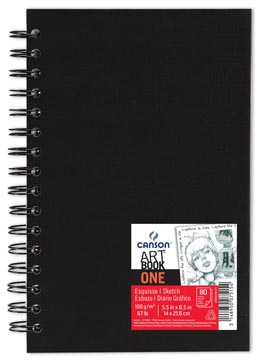 [C400039211] Canson bloc de croquis 'art book one' 80 feuilles 14 x 21,6 cm