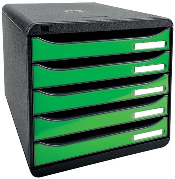 [397295D] Exacompta bloc à tiroirs iderama big box+ noir/vert pomme