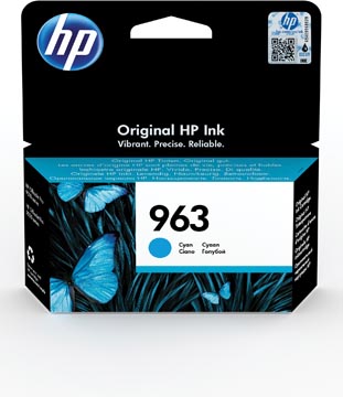 [3JA23AE] Hp cartouche d'encre 963, 700 pages, oem 3ja23ae, cyan